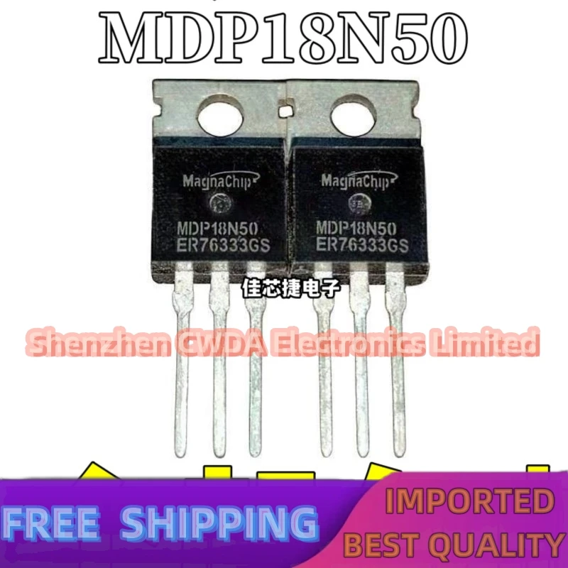 10PCS-20PCS   MDP18N50 TO-220 500V/18A MOS  In Stock Can Be Purchased