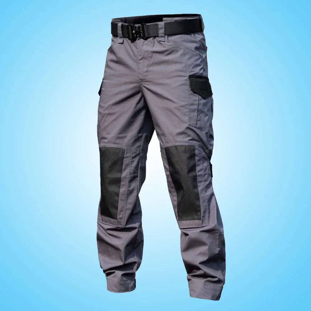 Men's Overalls Outdoor Straight Tactical Pants Men's Waterproof Workwear Urban Commuter Training Pants Sweatpants