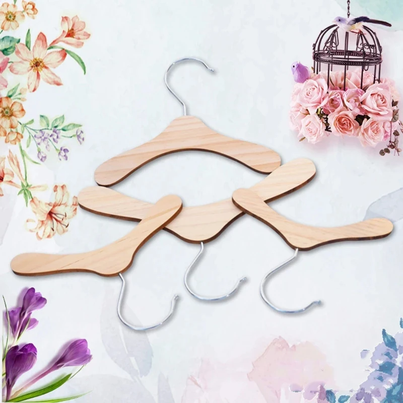 Wooden Pet Hanger Pet Hanger Wooden Dog Cat Fashionable Cute Dog Wear Clothes High Quality