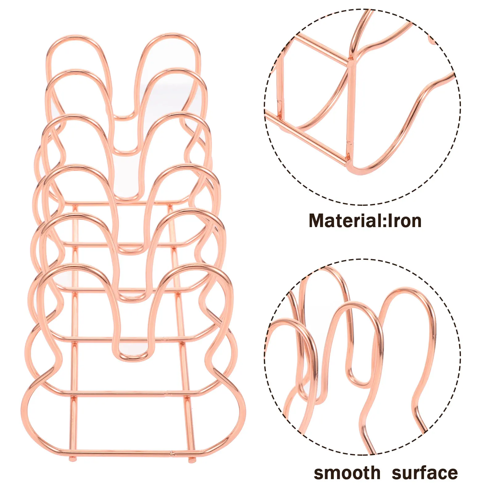 Iron Book Holder Desktop Bookends Sturdy Decorative Organizer for Books Documents Files Study Office Home Filing Boxes for Home