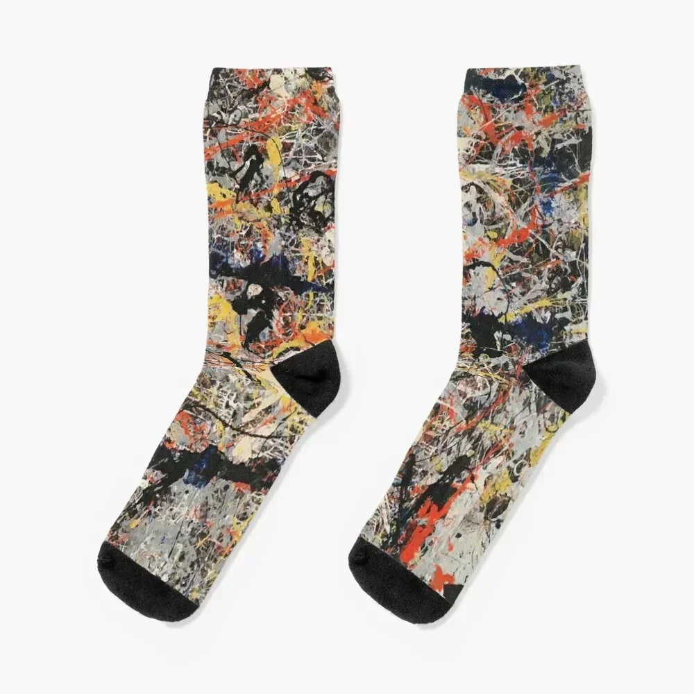 

Jackson Pollack | Blue Poles Socks moving stockings Men's Socks Female Men's