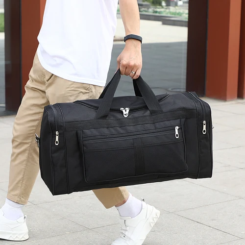 Imagen 2 del producto 1 bolsa de almacenamiento de equipaje de gran capacidad, bolso de viaje portátil, hombro o bandolera, bolsa de fitness