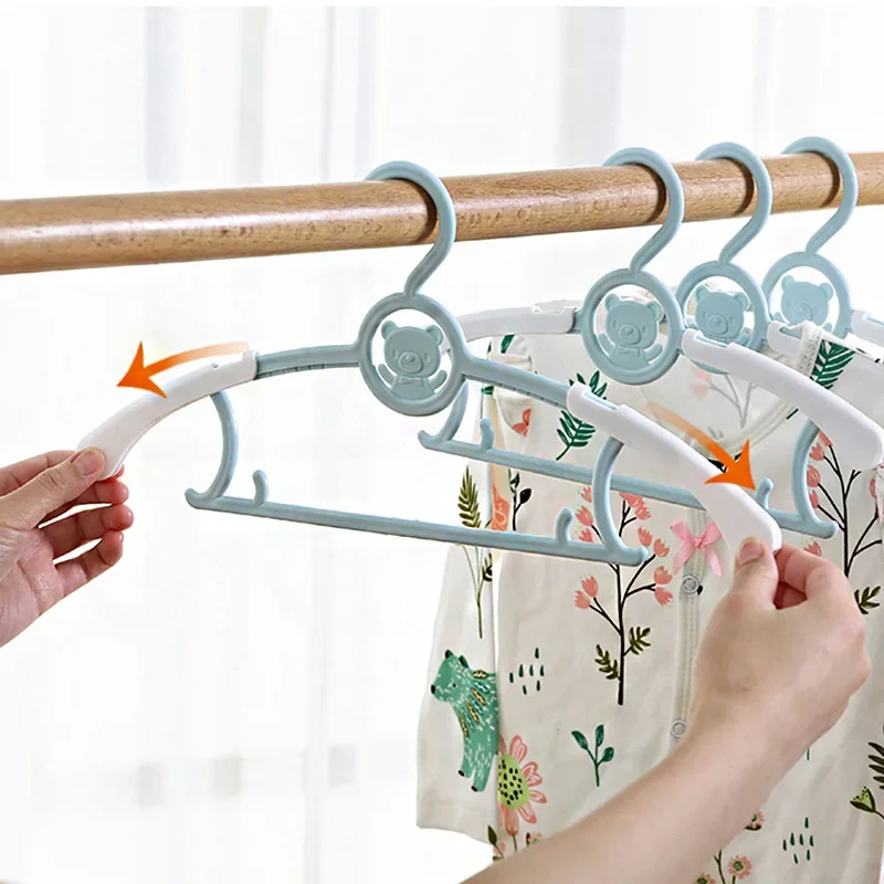 

5/10/20pcs Baby Clothes Hanger Flexible Racks Plastic Clothing Display Kids Hangers Unmarked Children Coats Hanger Organizer