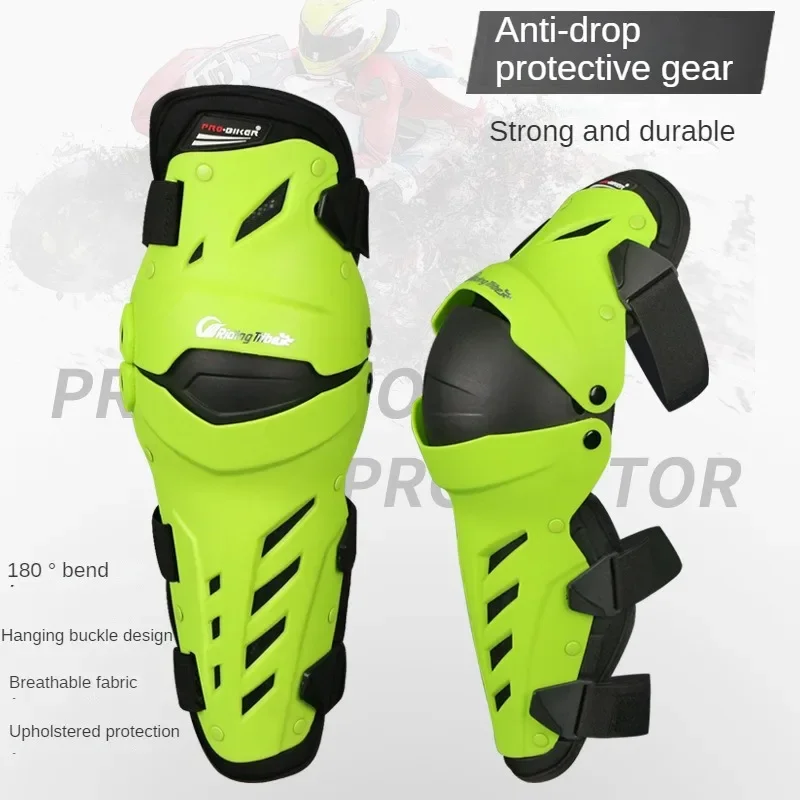 Riding Tribe Motorcycle Knee Pads Riding Anti-fall Wear Knee Brace Two-piece Set Men and Women Breathable and Durable Knee Pads