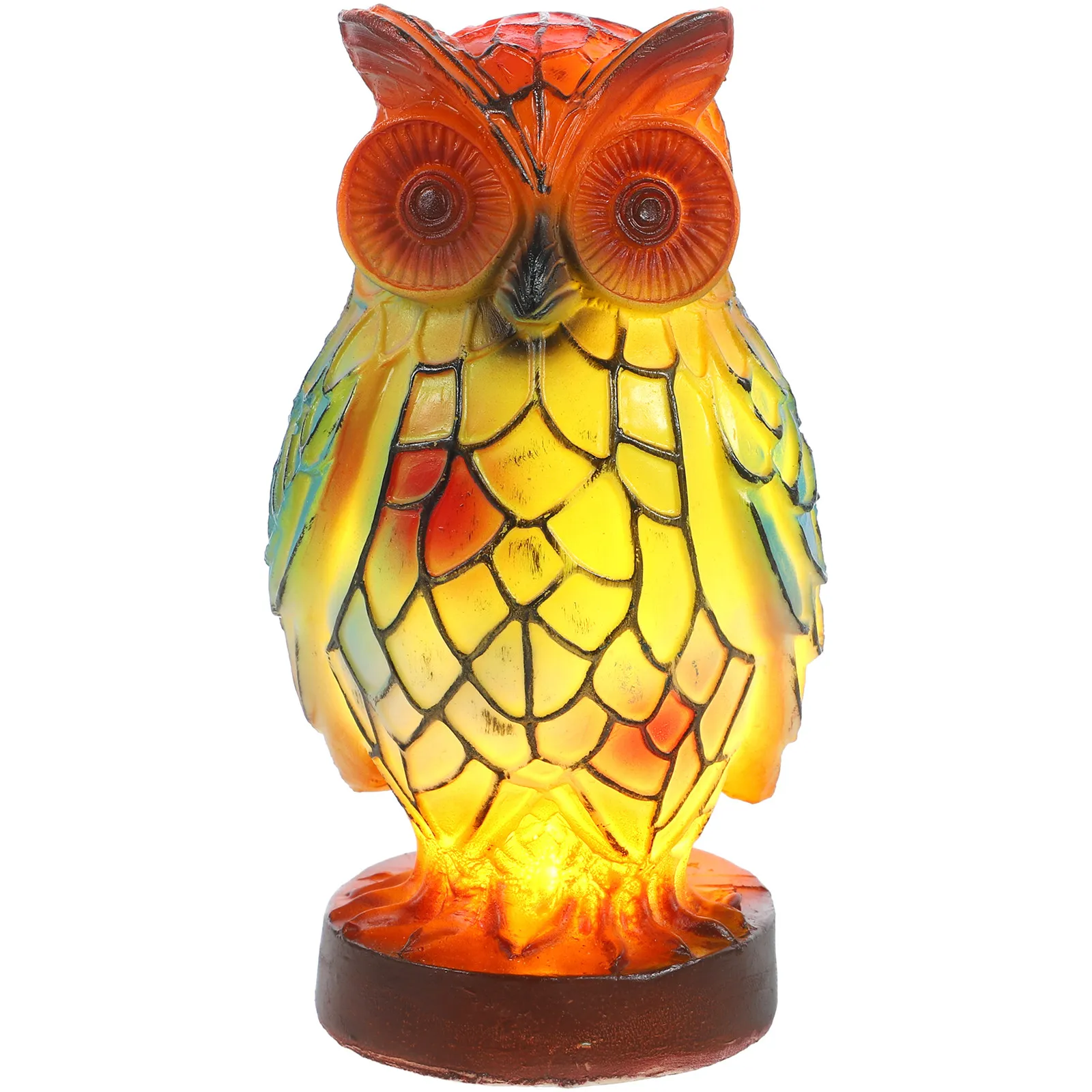 

Декоративная настольная лампа-сова из смолы, светильник в виде животного для спальни, эстетичное атмосферное освещение, уютная прикроватная лампа, уникальный дизайн