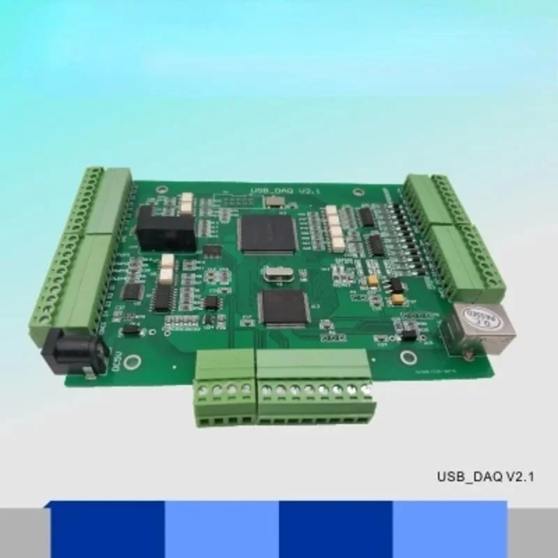 USBDAQ2.1 Quadrature Encoder Counting 8-way 12-bit Analog Acquisition Card 4-way IO Input Output Module