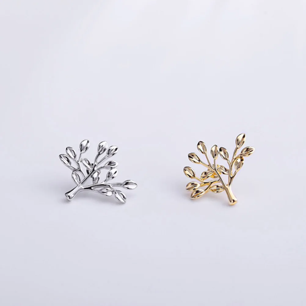 

Silver Tree Design Lapel Premium Breastpin Tree Brooch Dress Up Supplies Accessary Gift Dress Up Props Decor