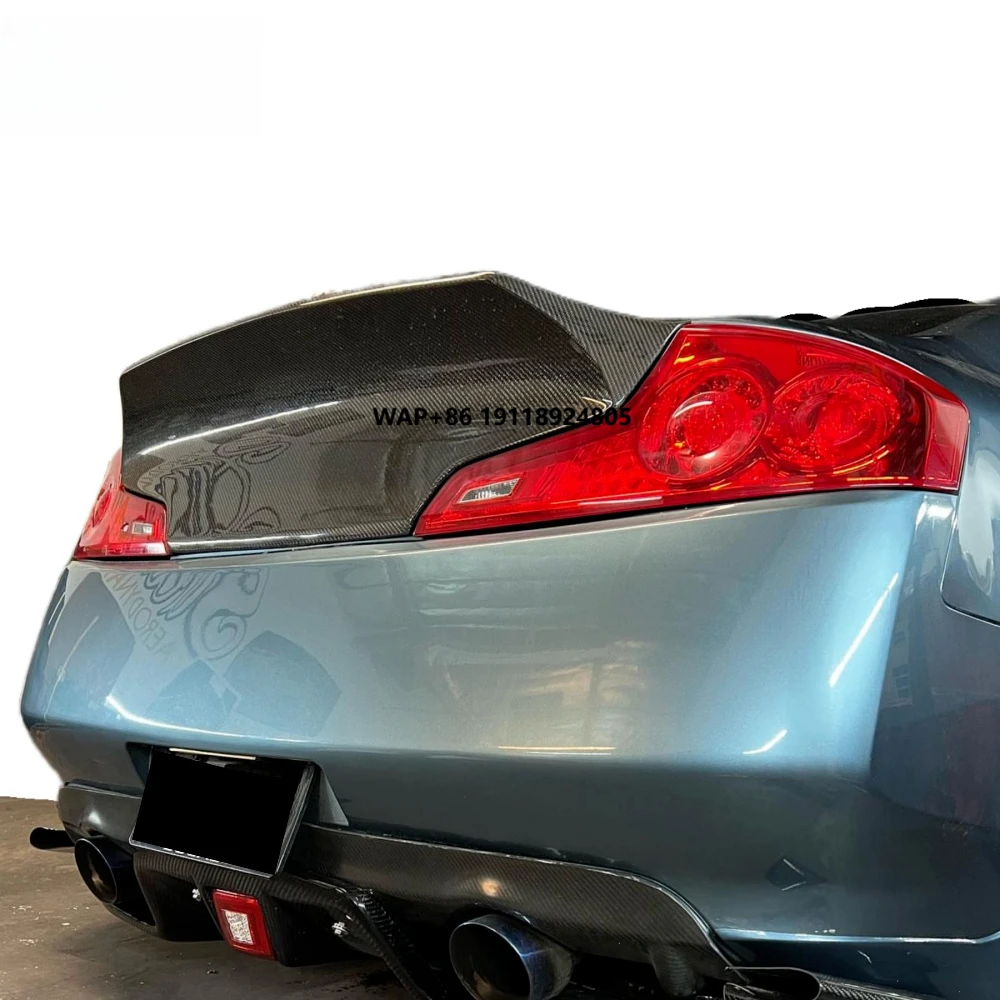 

CSL-style Carbon Fiber Trunk Cover, Tilted Tail V2 Trunk Cover, Trunk for G35Coupe 2003-2007