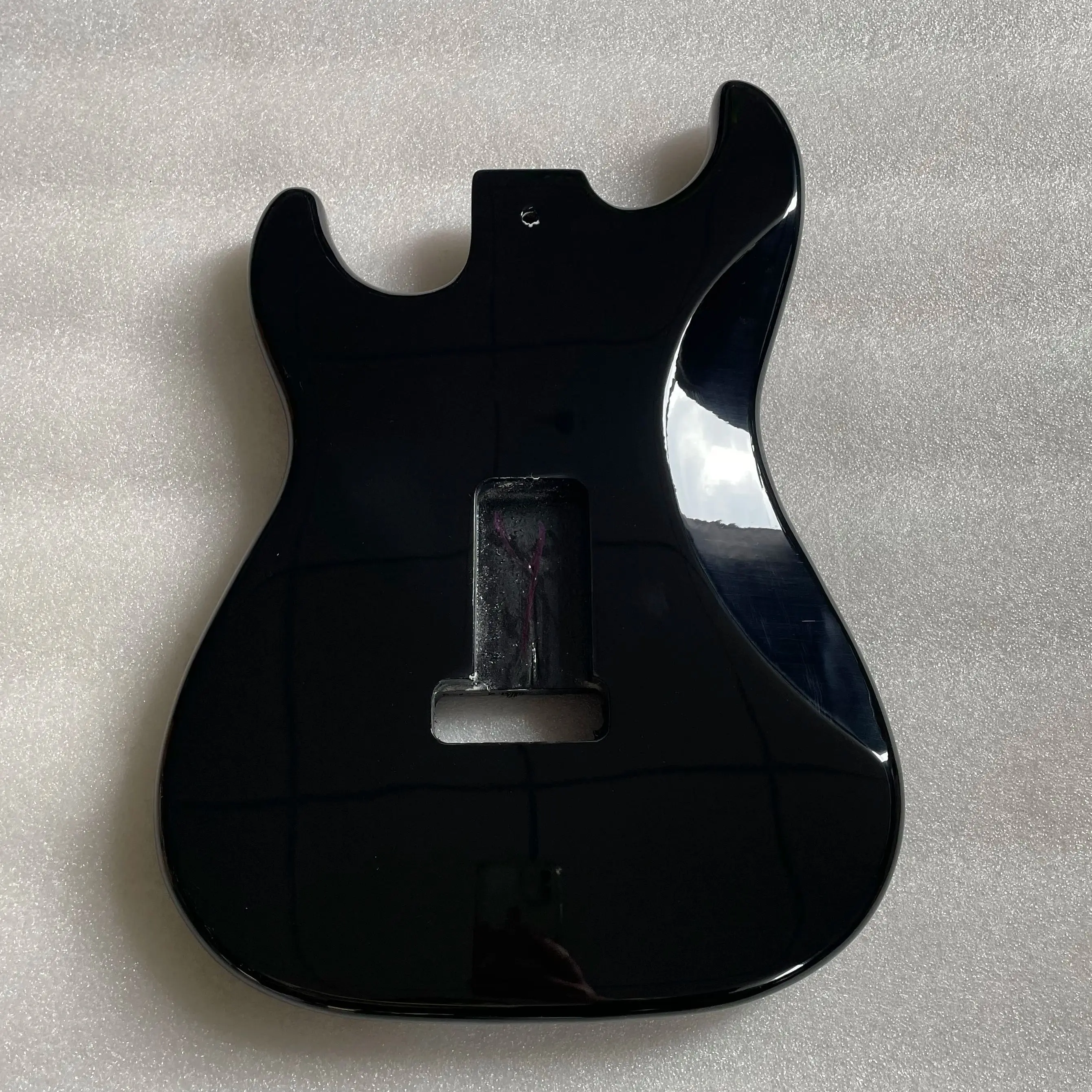 Floyd Rose-Electric Guitar Body, Blank Barrel,Black Gloss Finished Luthier,DIY HSH Hollow Body,High Quality,5.7cm Wide,Brand New