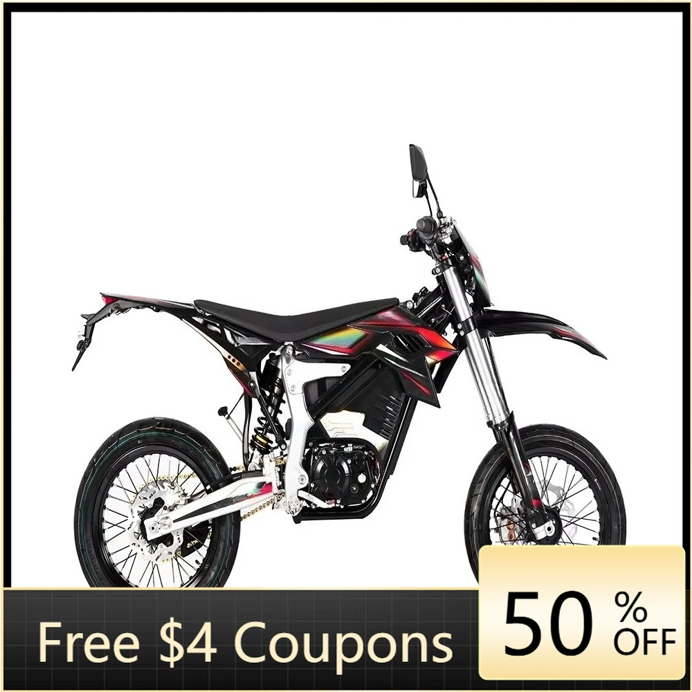 

Rs Heavy Duty 60V Electric Off-Road Motorcycle 3200W Motor Hydraulic Shock Absorption Braking System 61-80 km/h Speed 130 kg