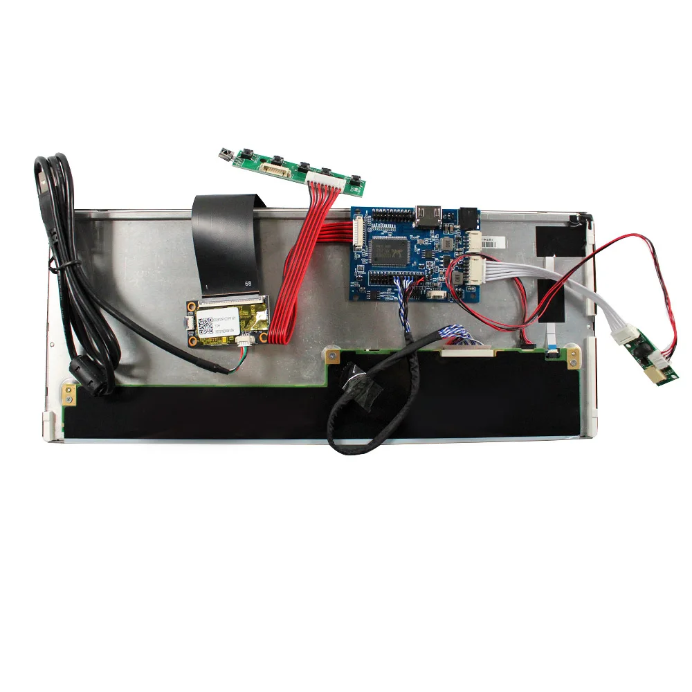 ЖК-доска, внутренний ЖК-дисплей с цифровой вывеской, рекламный дисплей 12,3 дюйма, 1280X480 с сенсорной панелью для торгового автомата