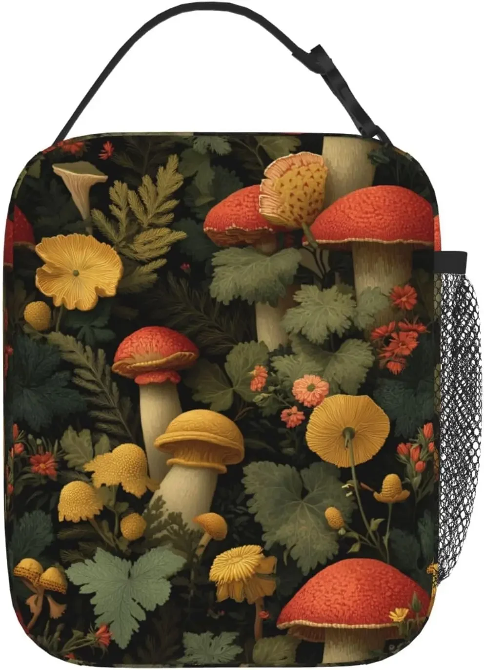 Starry Night Black Cat Lunch Bag Lunch Box Women Men Lunchbox for Work Travel Picnic Beach Adjustable Strap Insulated Adult