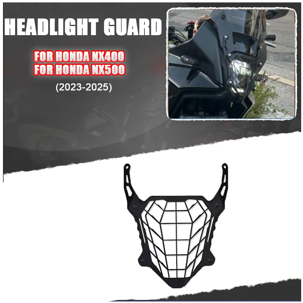 

For HONDA NX400 NX500 NX 400 NX 500 2024 2023 25 Motorcycle Accessories Headlight Grille Protector Light Cover Protective Guard