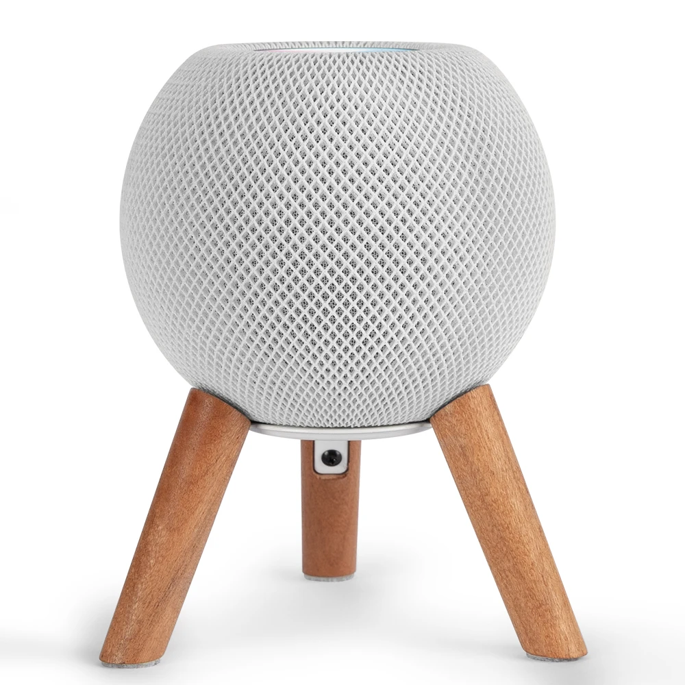 GGMM Lautsprecherständer aus echtem Holz für Homepod, Mini-Stativ, schützt Lautsprecher,