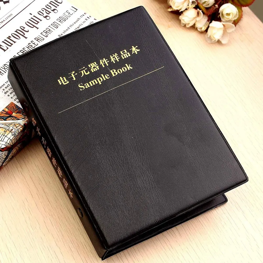 8500PCS Capacitance Sample Book, 170 Value All Series SMD Ohm Capacitor, 1% SMD Resistor Sample Book Assorted Kit-AU47