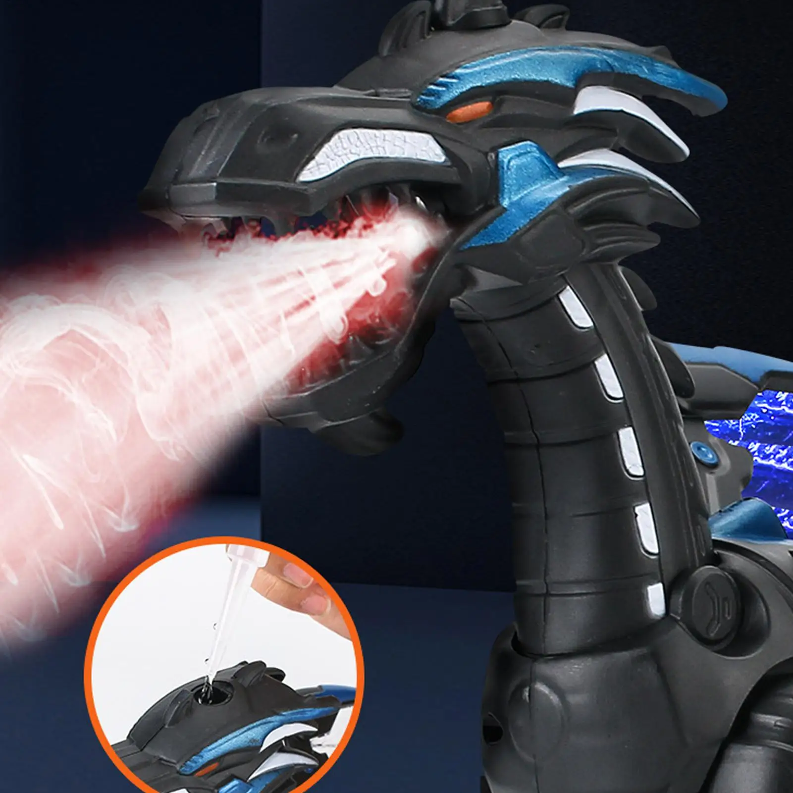 Jouets de dinosaure Robot, jouet de dinosaure à pulvérisation d'eau pour garçons et filles de 3 à 12 ans, fête d'anniversaire à la maison