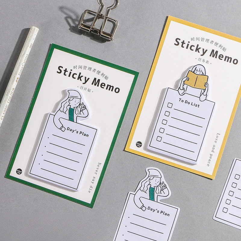 30Page/Book Management Sticky Notes，Self-Adhesive Memo Note Paper，Notepad Message Sticker For Office Workers School Students