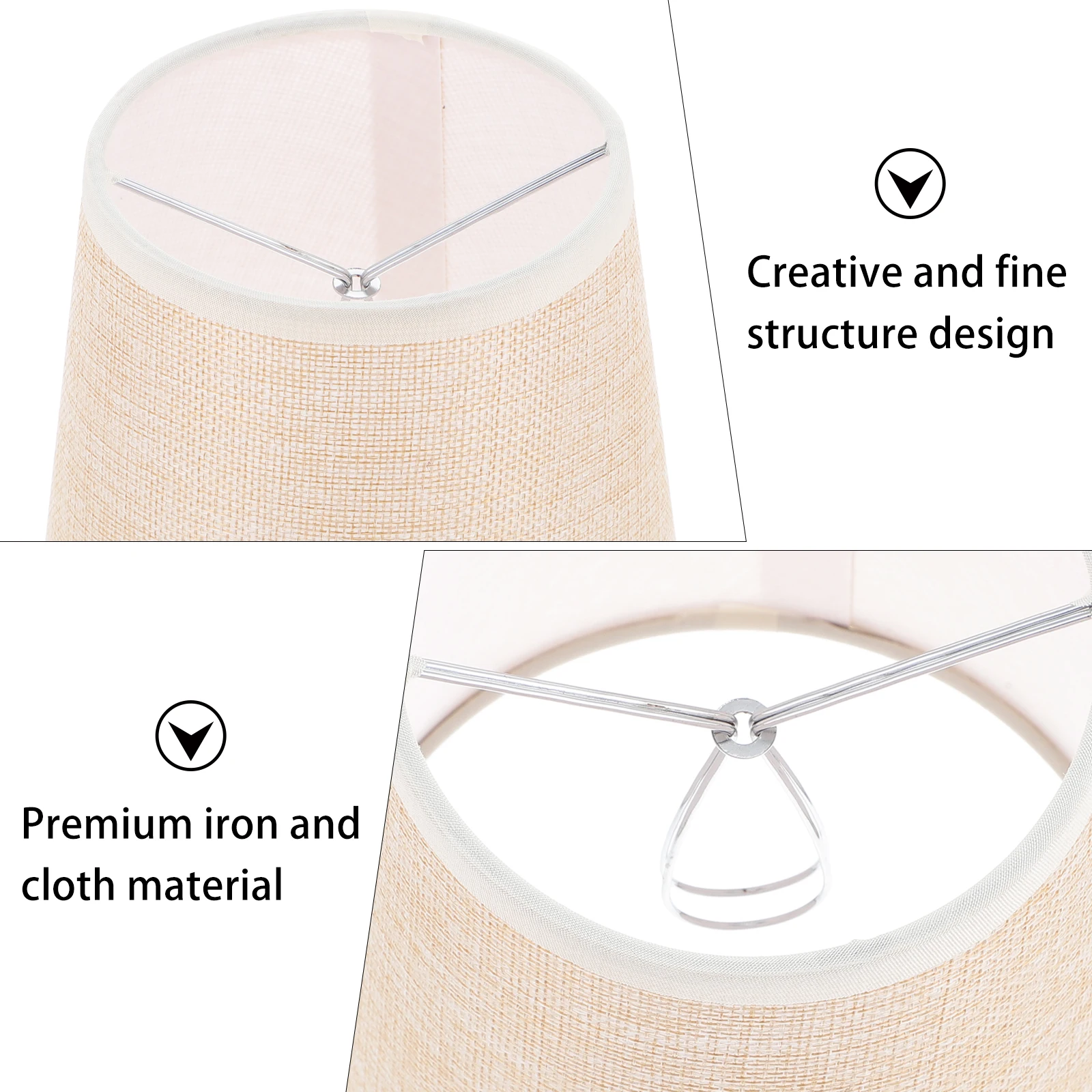 

Elegant Cloth Lamp Shade Protecting Ceiling Lights Softening Light For Living And Bedroom