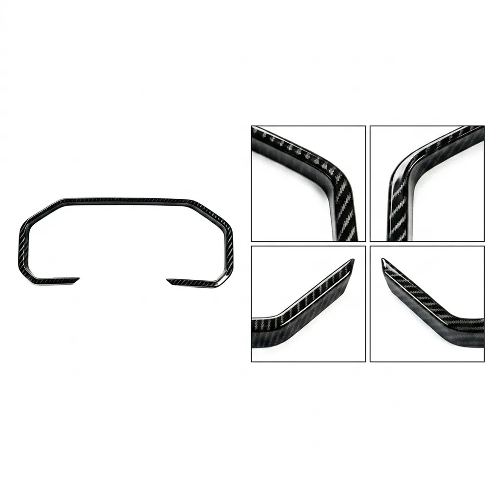 Interior Decor Strip Carbon Fiber Sticker For Daily Driving Use ABS Plastic Material Double Sided Tape Modern Texture Design