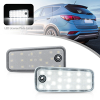 18 LED License Number Plate Light Tag Lamp For Hyundai Santa Fe DM / Grand Santa Fe NC 2013-2018 Rear Trunk Door Signal Lamps