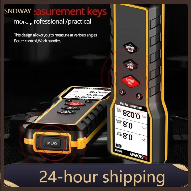 

FANYUE SW-65A Vibration Meter 3 Channel Digital Vibration Analyzer Engine Generator Centrifugal Pump Electric Motor Vibrometer