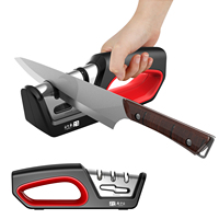 TAIDEA 4-Stage Professional Knife And Scissors Sharpener for Home Kitchen with Tungsten Diamond Ceramic - Handheld Sharpening To