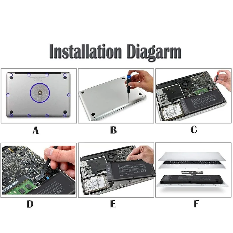 A1321 Replacement Laptop Battery for Mid 2009 2010 MacBook Pro Battery 15 inch A1286 Apple A1321 020-6380-A 020-6766-B 661-5211