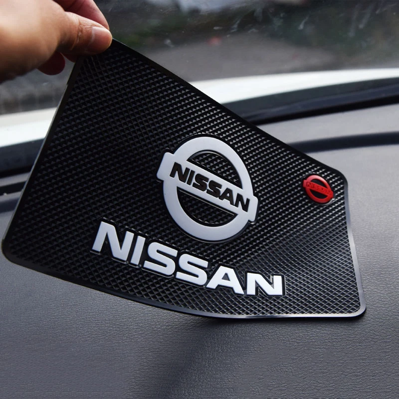 Car Non-Slip Mat Phone Anti-drop Pad Accessories for Nissan Juke Note Versa 350z Sylphy Tiida Almera X-Trail Xterra Qashqai J10