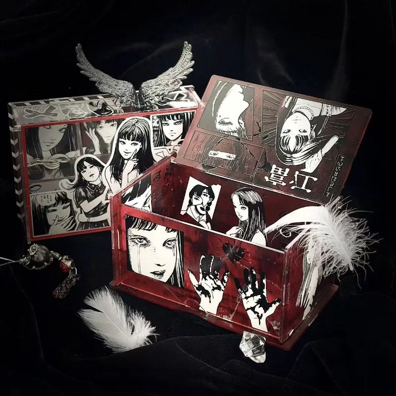 

Tomie Kawakami Acrylic Storage Box Anime Peripheral Niche Design Dark Style Premium Feel Desktop Sundry Items Storage Box New