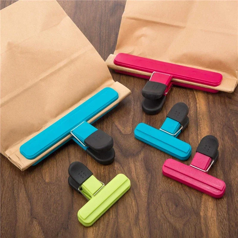 

Portable Bag Clips Kitchen Storage Food Snack Seal Sealing Bag Clips Sealer Clamp Plastic Kitchen Organization Accessories