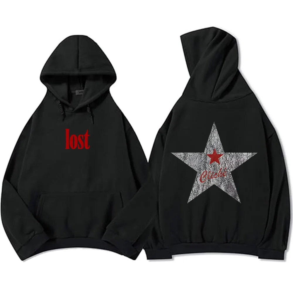 

2025 Album Lost Americana Hoodies Machine Gun Kelly Mgk Sweatshirts Long Sleeve Casual Grunge Streetwear Unisex Men Hoodie Print