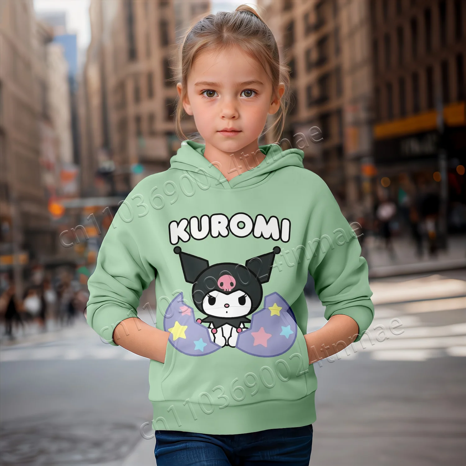 

Новейшая Kuromi Crewneck 2025 г., фирменная одежда Miniso для всех возрастов, 100–160 см, S-5XL, одежда для маленьких девочек, одежда для маленьких девочек