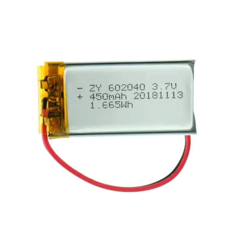 Polymer lithium battery 602040-450mAh UN38.3 beauty device electronic product battery