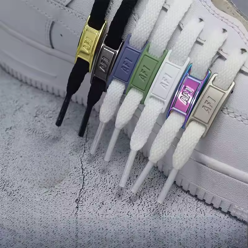4Pcs AF1 Shoelaces Black White Flat laces and Shoe Decoration Suit Sneaker Shoelace Air Force one Shoes Accessories - Image 3