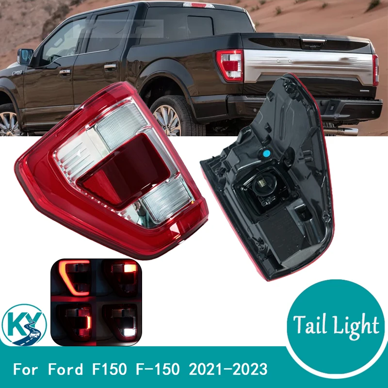 LED Rear Bumper Tail Light Driving Lamp Parking Stop Brake Lamp Reversing Lamp Car Accessories For Ford F150 F-150 2021-2023
