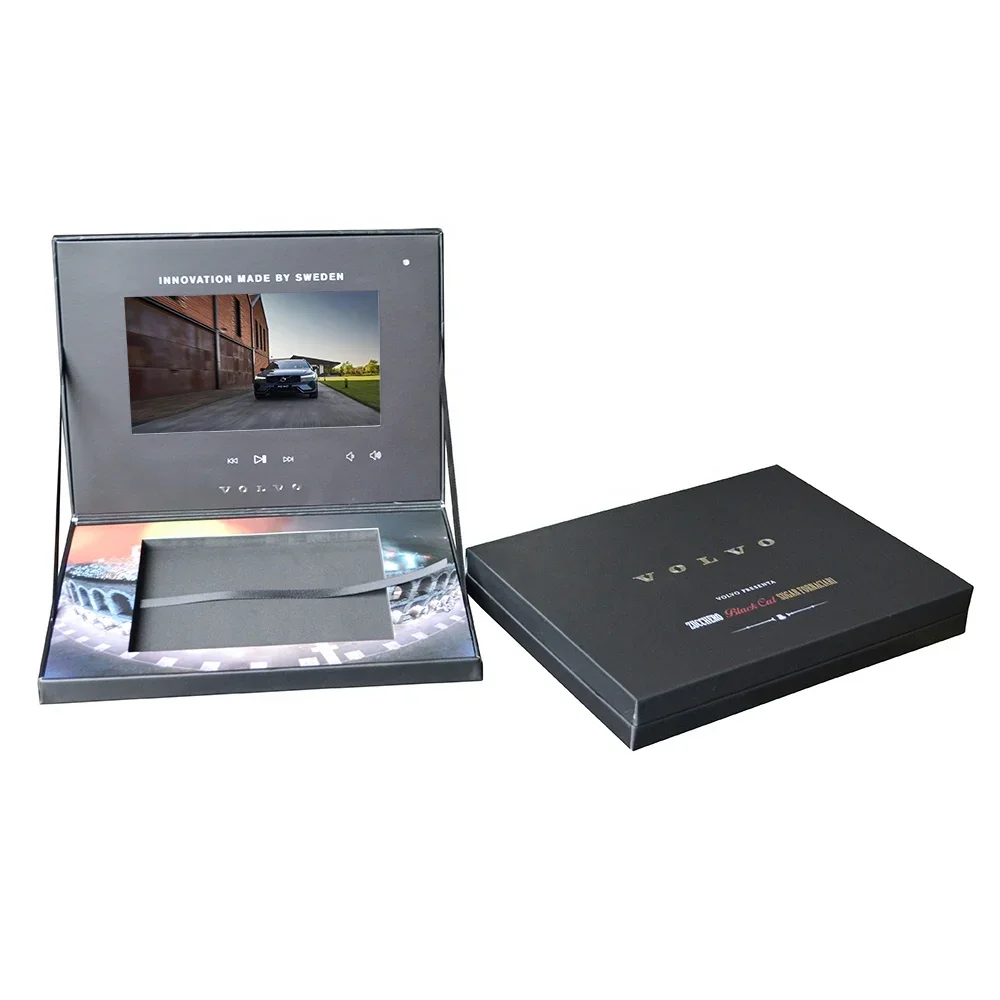 Custom Handmade Luxury 7 Inch LCD Screen Gift Video Box for Business Car Advertising Marketing Invitation