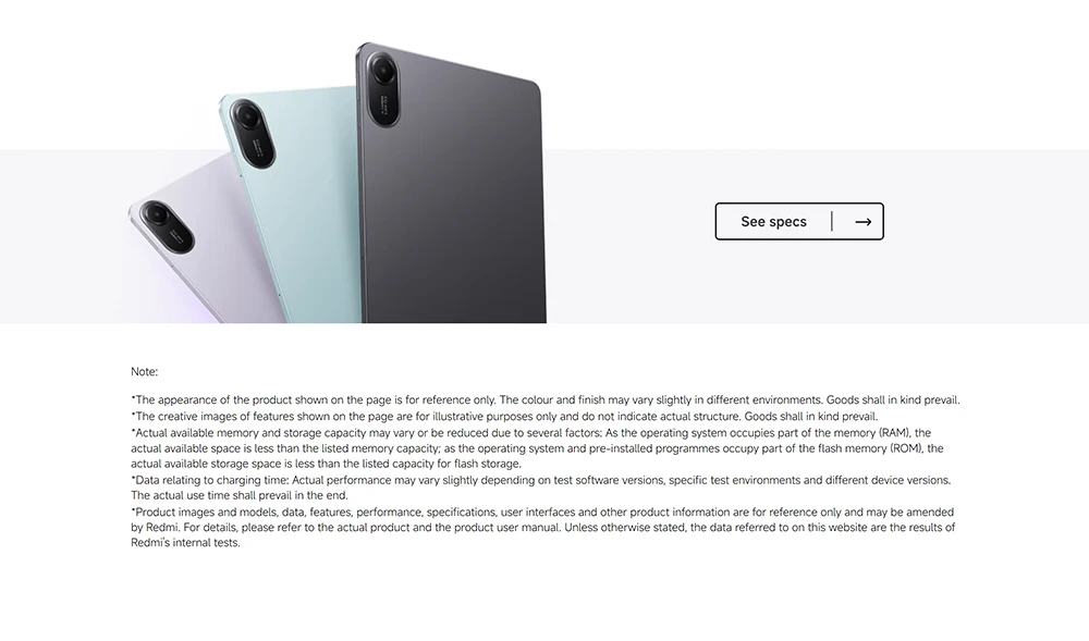 Global Version Xiaomi Redmi Pad 2 Wifi 11" 2.5K Crystal-Clear Display with Mediatek Helio G100-Ultra Processor 9000Mah Big Battery
