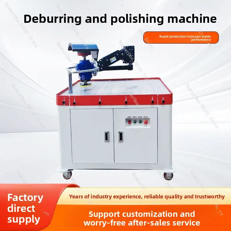 

Deburring and polishing machine for metal, stainless steel, and aluminum sheeting. customizable semi-automatic flat surface poli