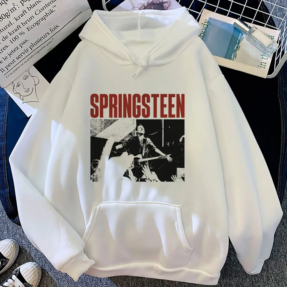 Bruce Springsteen hoodie kawaii comic Y2K patterned youthful clothes for teens teen pullover comic youthful