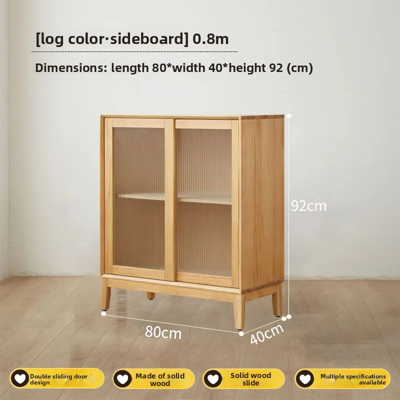 LMM all solid wood meal modern simple locker living room home tea cabinet
