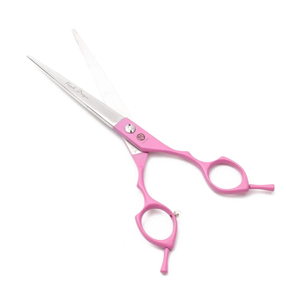 Dog Beauty Scissors Purple Dragon Japan Stainless Pink Pet Chunker Scissors Hairdresser Canine Pets Dogs Accessories Kit Z3009