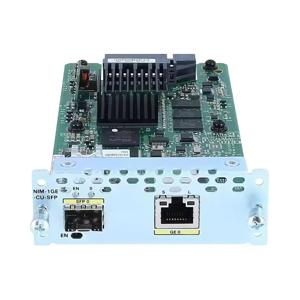 

Cisco NIM 1GE CU SFP WAN Network Module 1 Port Gigabit Module Dual Mode RJ45 SFP Router Card