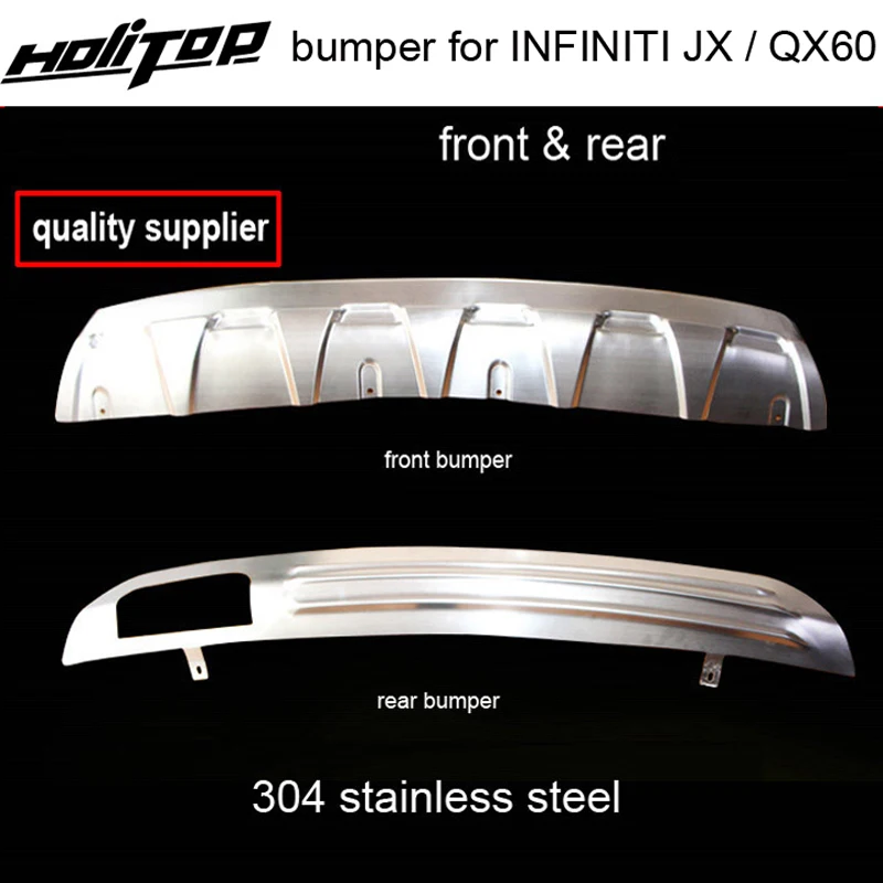 

Hot for INFINITI JX JX35 QX QX60 304 stainless steel skid plate/bumper protector guard,2013-2023.2pcs.necessary protection.