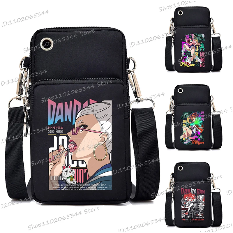 

Animal Dandadan Ayase Momo Mini Mobile Phone Bag Fashion Women Men Japanese Dan Da Dan Print Teen Purse Messenger Bags