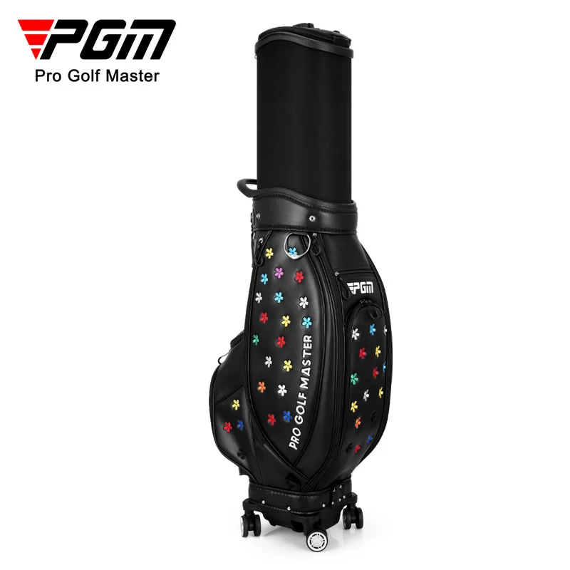 حقيبة جولف PGM للسيدات - تطريز عالي الجودة قابلة للتمديد بأربع عجلات #5