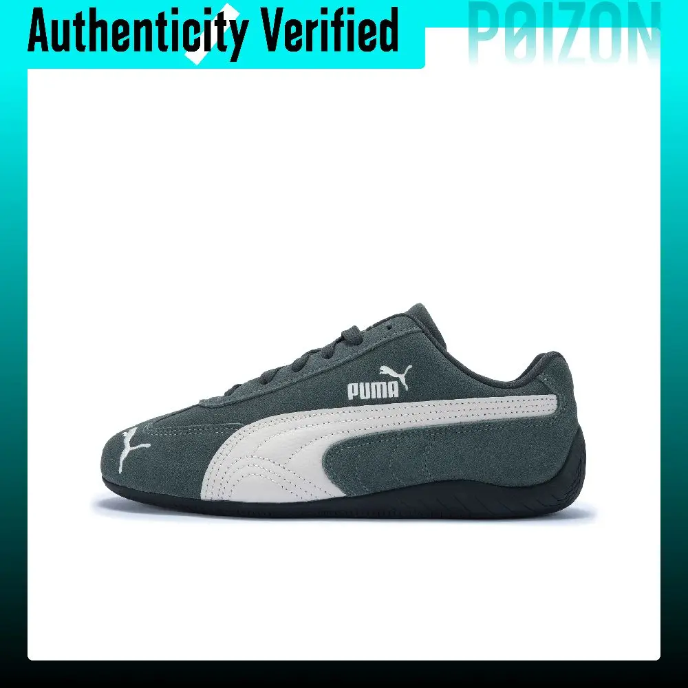 PUMA Speedcat Support Lightweight Low top Casual Shoes Unisex Gray Green 406329-64