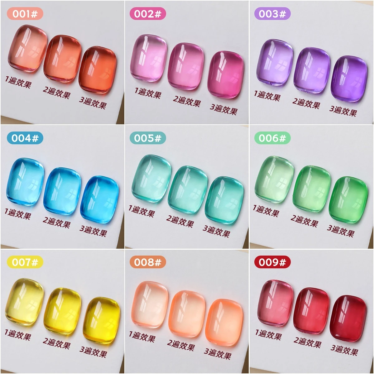 9 สีฤดูใบไม้ผลิฤดูร้อน Solid Glitter UV/LED Gel Polish Palette เล็บญี่ปุ่นกึ่งถาวรครีมเจลเคลือบสําหรับเล็บ