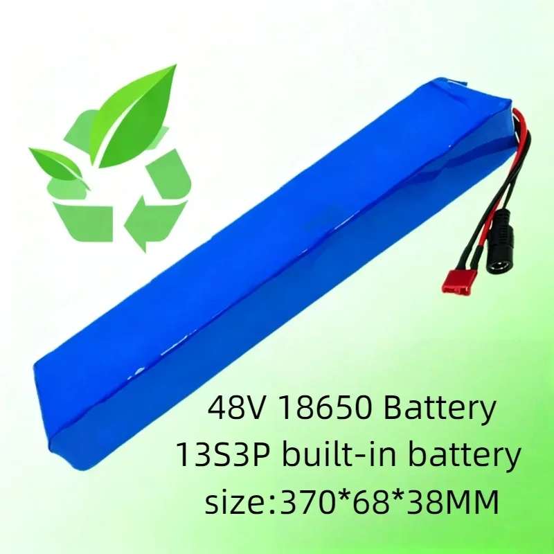 High Power 48V 14Ah 18650 Lithium Battery 13S3P with XT60 Plug, Suitable for 500W 750W 1000W Scooter Replacement Parts