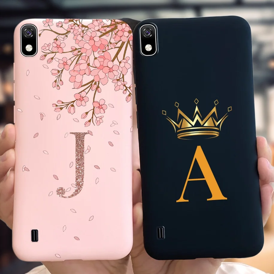 For Samsung Galaxy A10s Case Fashion Crown Letters Soft Silicone Back Cover For Samsung A10 A10s M01s SM-M017F A 10 S Phone Case