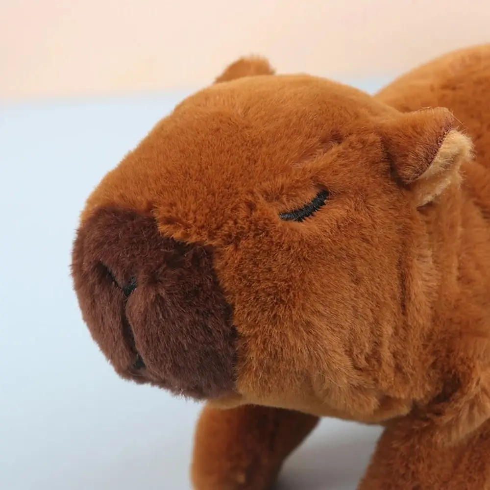 Walk Squeak-juguete de capibara de peluche electrónico, perro eléctrico que puede caminar, correr, cantar, capibara, figura de acción de capibara divertida y encantadora